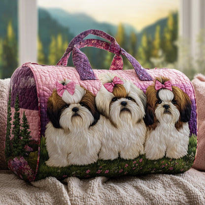 Shih Tzu Quilted Duffle Bag GFTONT2587