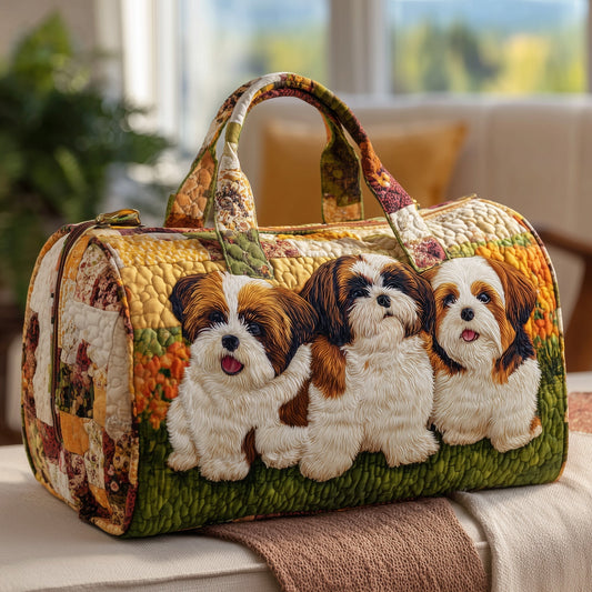 Shih Tzu Quilted Duffle Bag GFTONT2588
