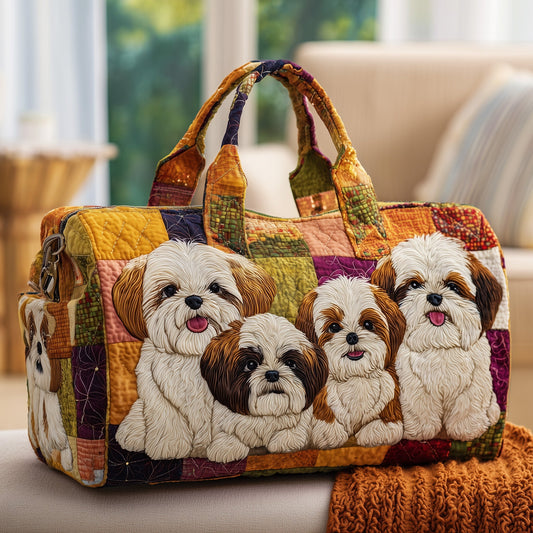 Shih Tzu Quilted Duffle Bag GFTONT2590