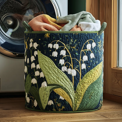 Lily of the Valley Quilted Laundry Basket GFTONT2612