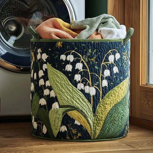 Lily of the Valley Quilted Laundry Basket GFTONT2612