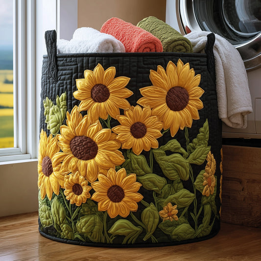 Sunflower Quilted Laundry Basket GFTONT2619
