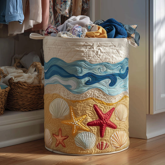 Beach Joy Quilted Laundry Basket GFTONT2639