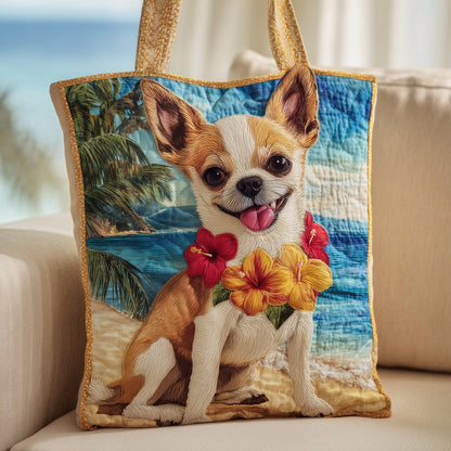 Tropical Chihuahua Quilted Tote Bag GFTONT2657