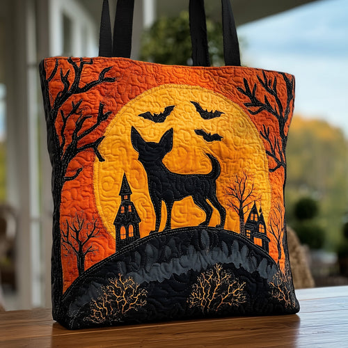 Uncanny Chihuahua Quilted Tote Bag GFTONT2659