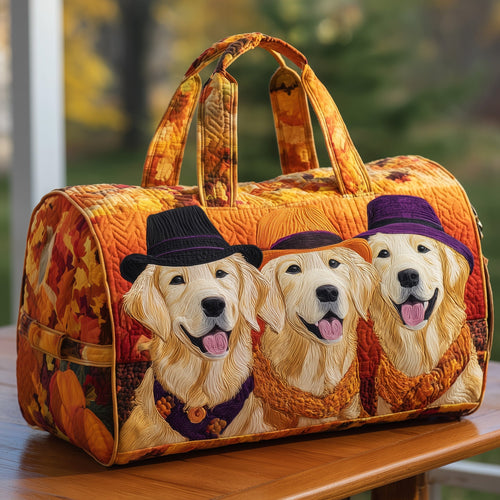 Autumn Golden Pups Quilted Duffle Bag GFTONT2660