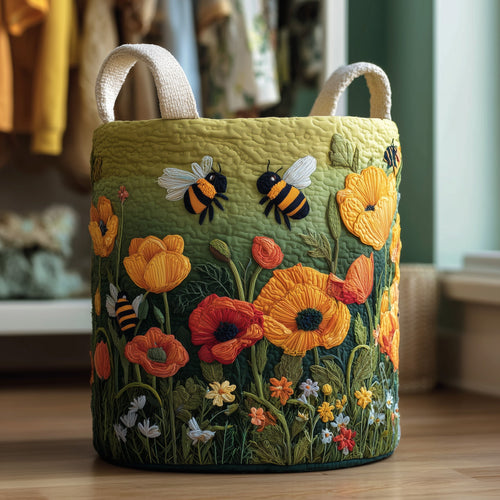 Bumble Haven Quilted Laundry Basket GFTONT2683