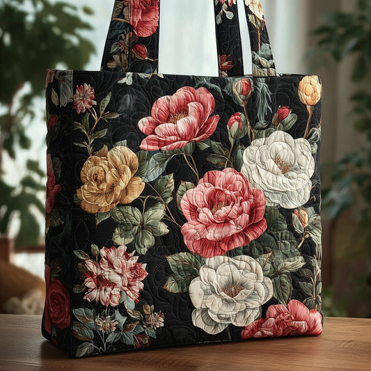 Floral Charm Quilted Tote Bag GFTONT2700