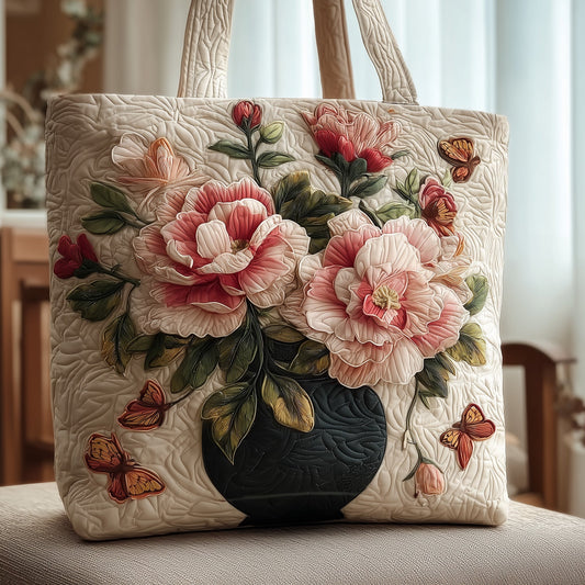 Floral Charm Quilted Tote Bag GFTONT2701