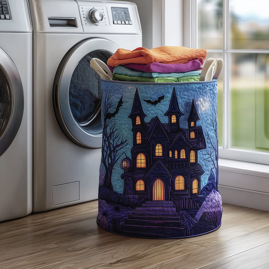 Haunted Manor Quilted Laundry Basket GFTONT2721