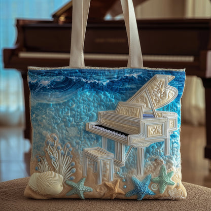 Ocean Pianist Quilted Tote Bag GFTONT2763