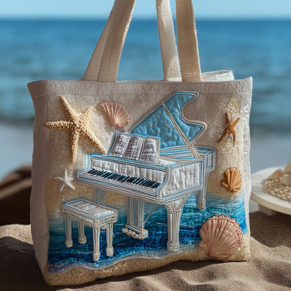 Ocean Pianist Quilted Tote Bag GFTONT2764