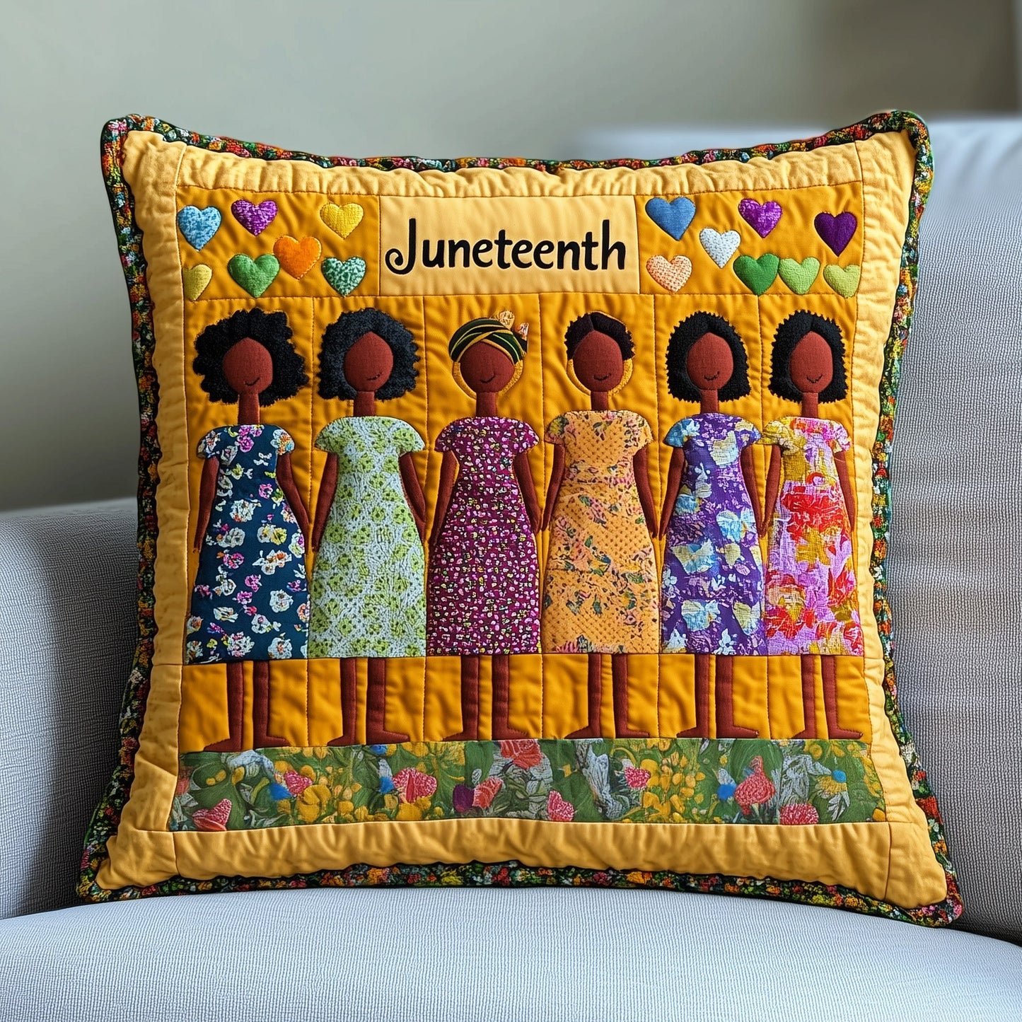 Juneteenth Quilted Pillow Case GFTONT276