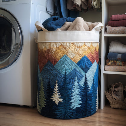 Forest Landscape Quilted Laundry Basket GFTONT2774