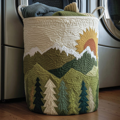 Forest Landscape Quilted Laundry Basket GFTONT2775