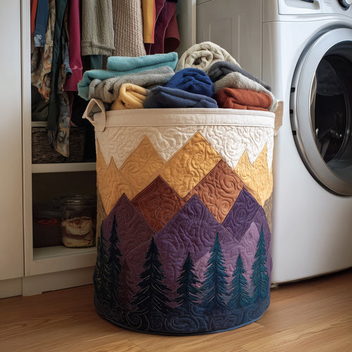Forest Landscape Quilted Laundry Basket GFTONT2778