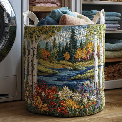 Birch Forest Quilted Laundry Basket GFTONT2785