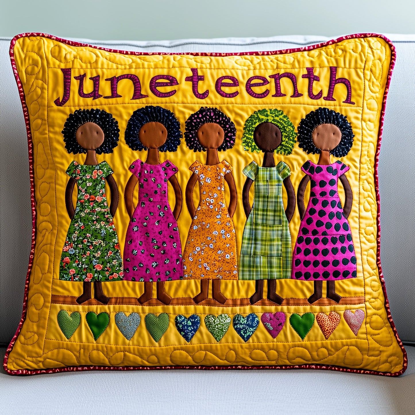 Juneteenth Quilted Pillow Case GFTONT279