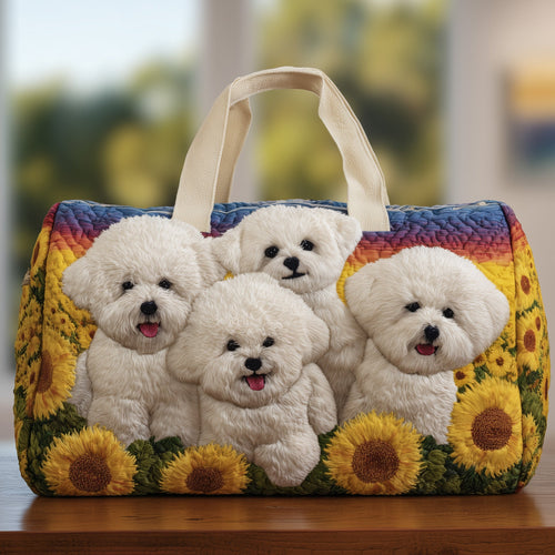 Bichon Charm Quilted Duffle Bag GFTONT2805
