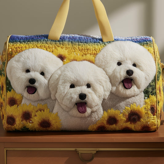 Bichon Frise Quilted Duffle Bag GFTONT2816