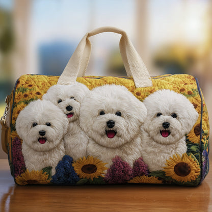 Bichon Frise Quilted Duffle Bag GFTONT2817