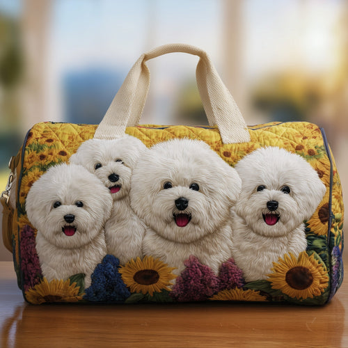 Bichon Frise Quilted Duffle Bag GFTONT2817