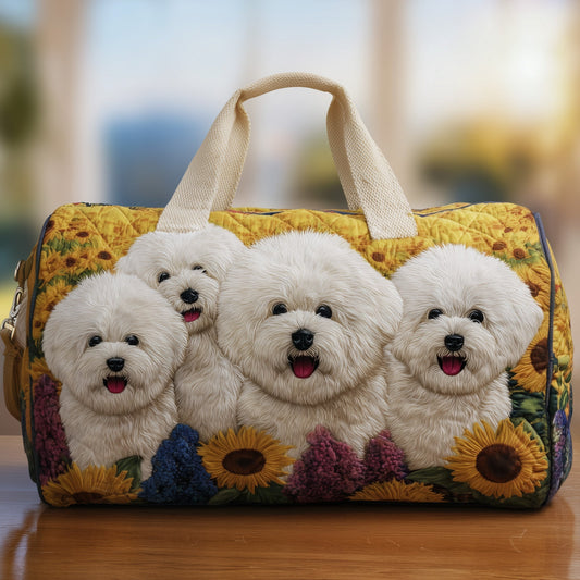 Bichon Frise Quilted Duffle Bag GFTONT2817