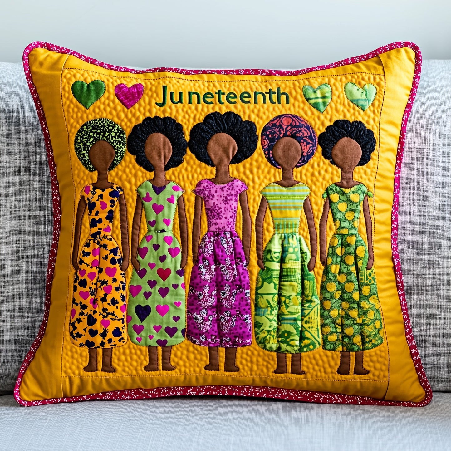 Juneteenth Quilted Pillow Case GFTONT282