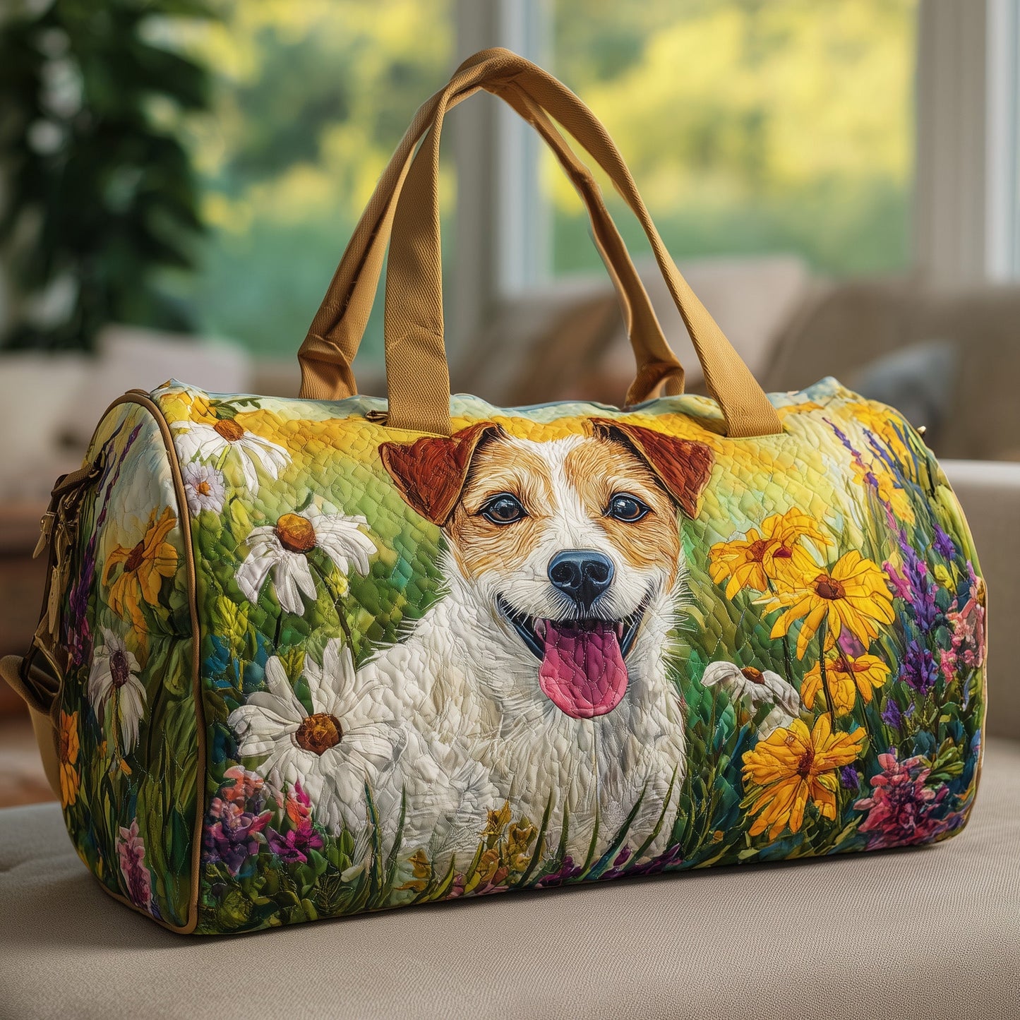 Jack Russell Quilted Duffle Bag GFTONT2842
