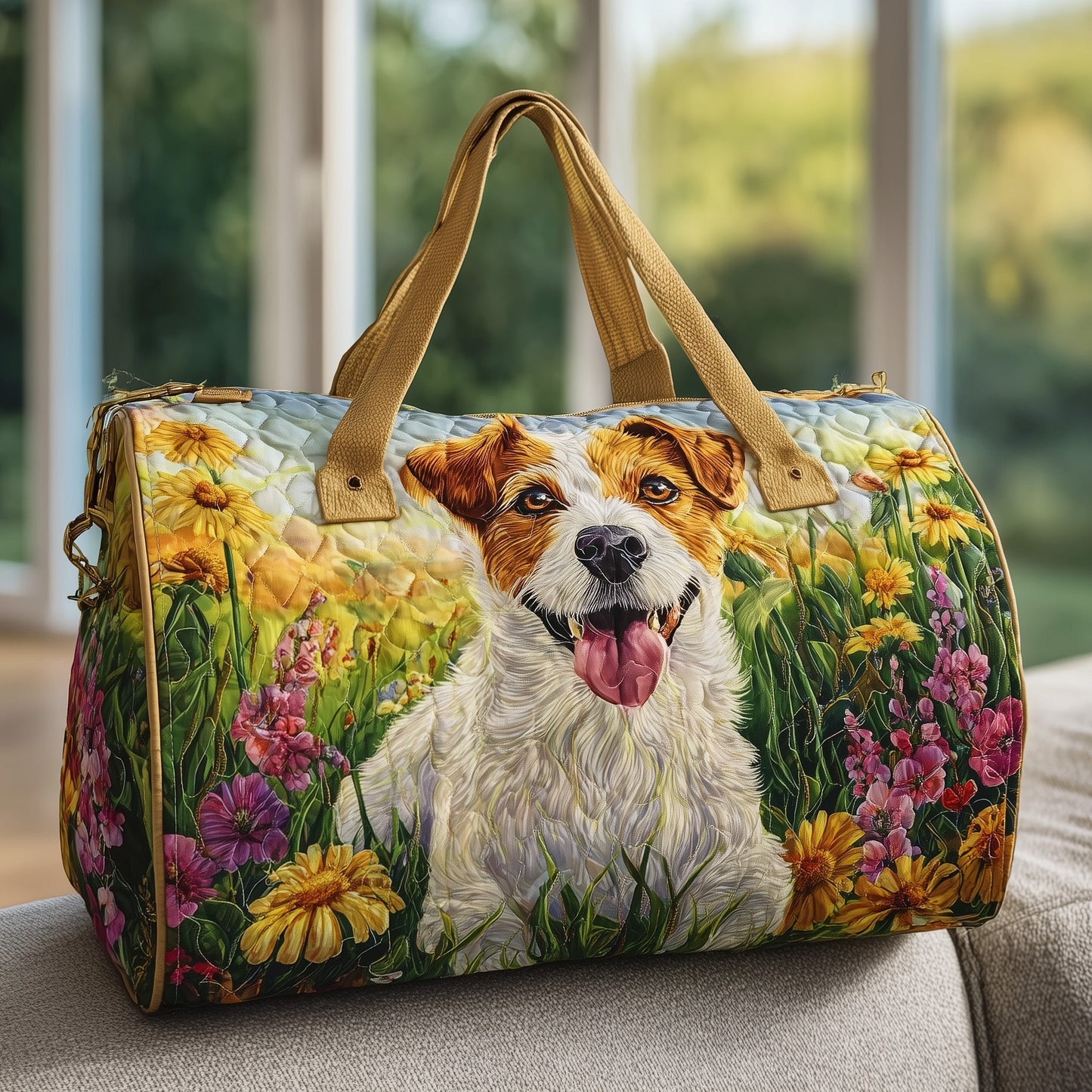 Jack Russell Quilted Duffle Bag GFTONT2843