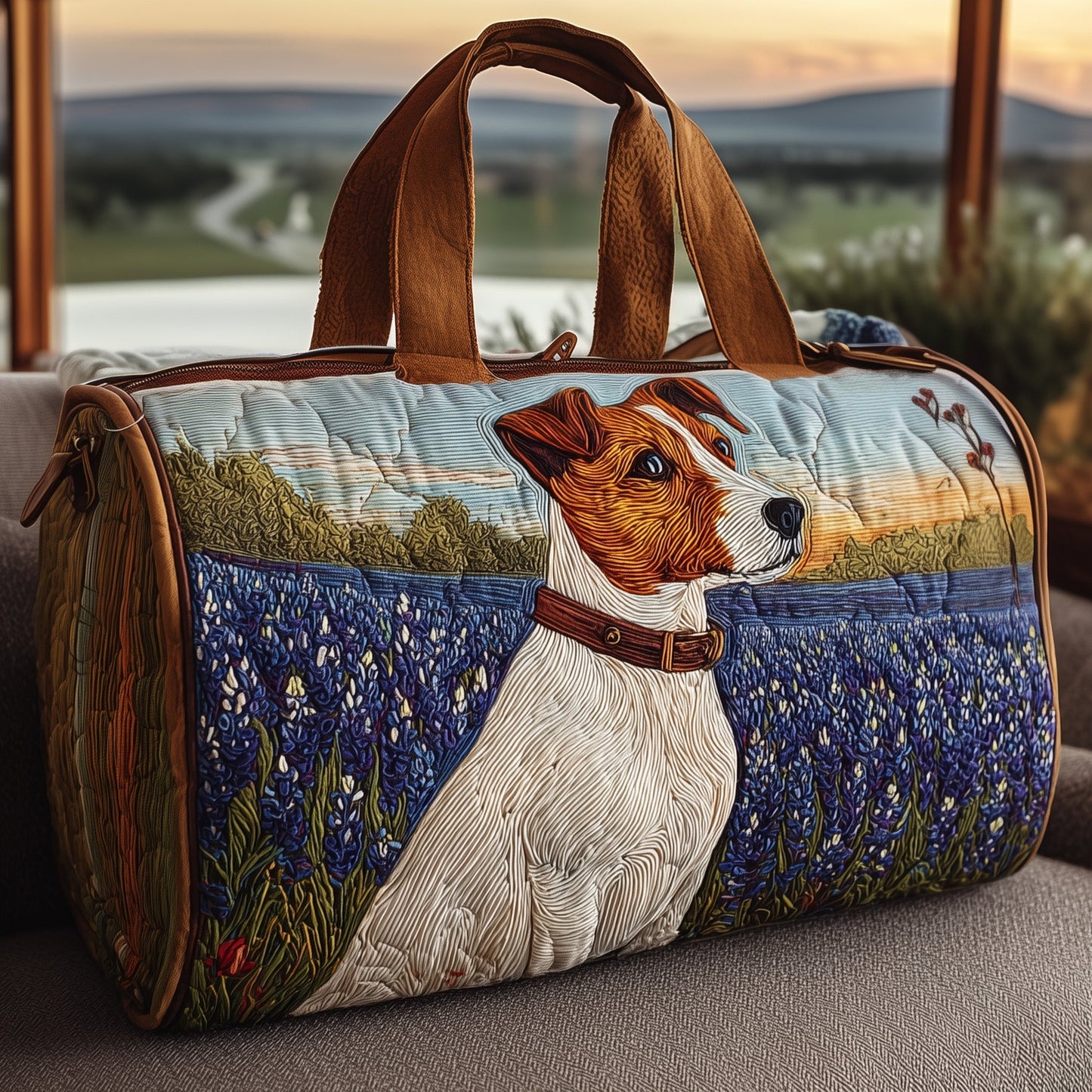 Jack Russell Quilted Duffle Bag GFTONT2845