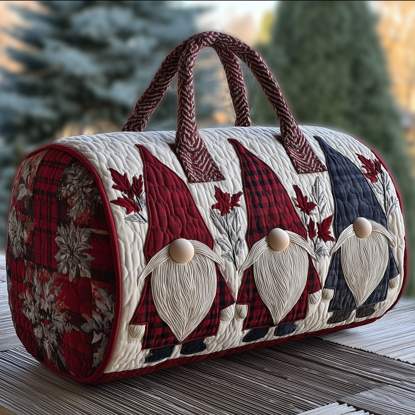 Winter Gnome Quilted Duffle Bag GFTONT2852