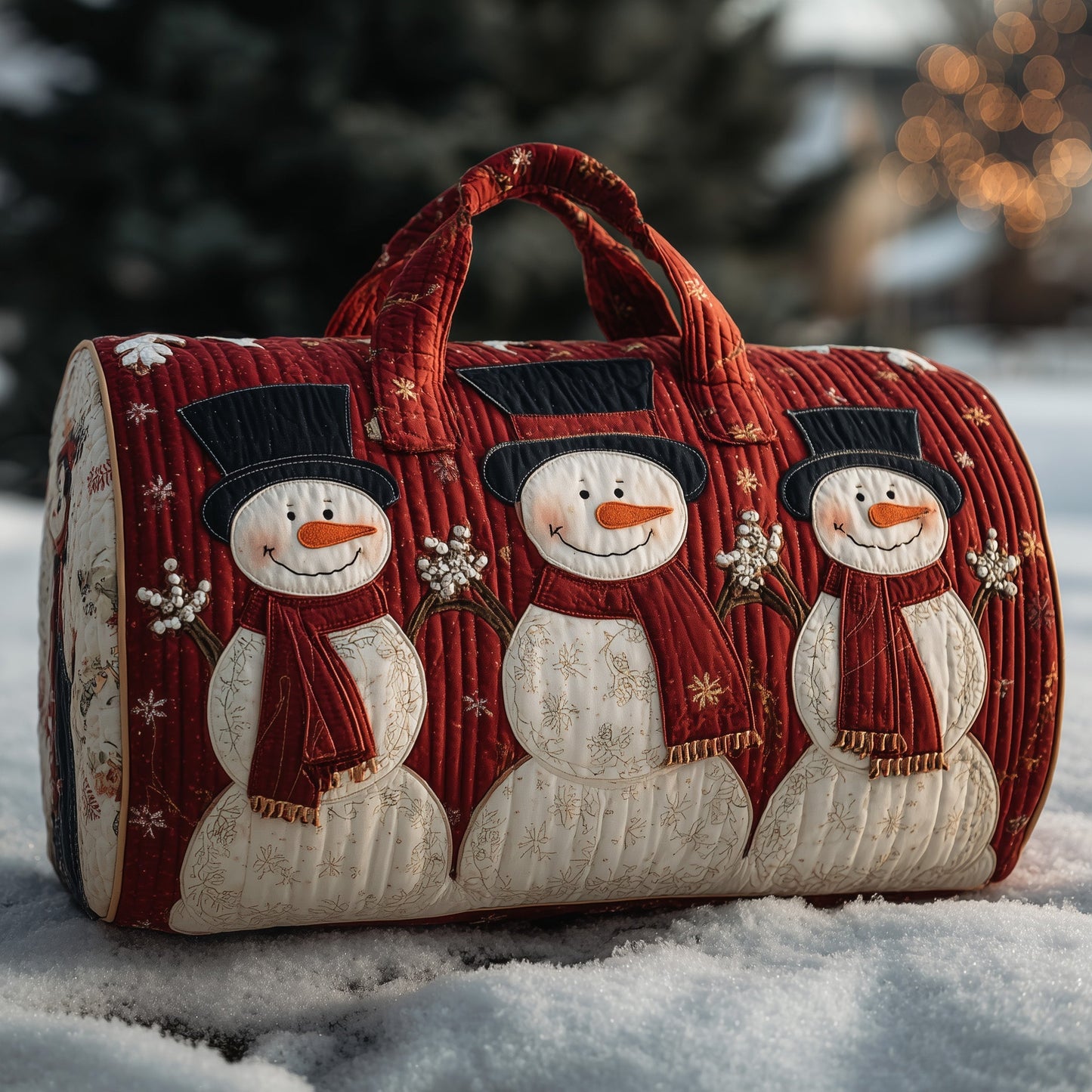 Jolly Snowman Quilted Duffle Bag GFTONT2859
