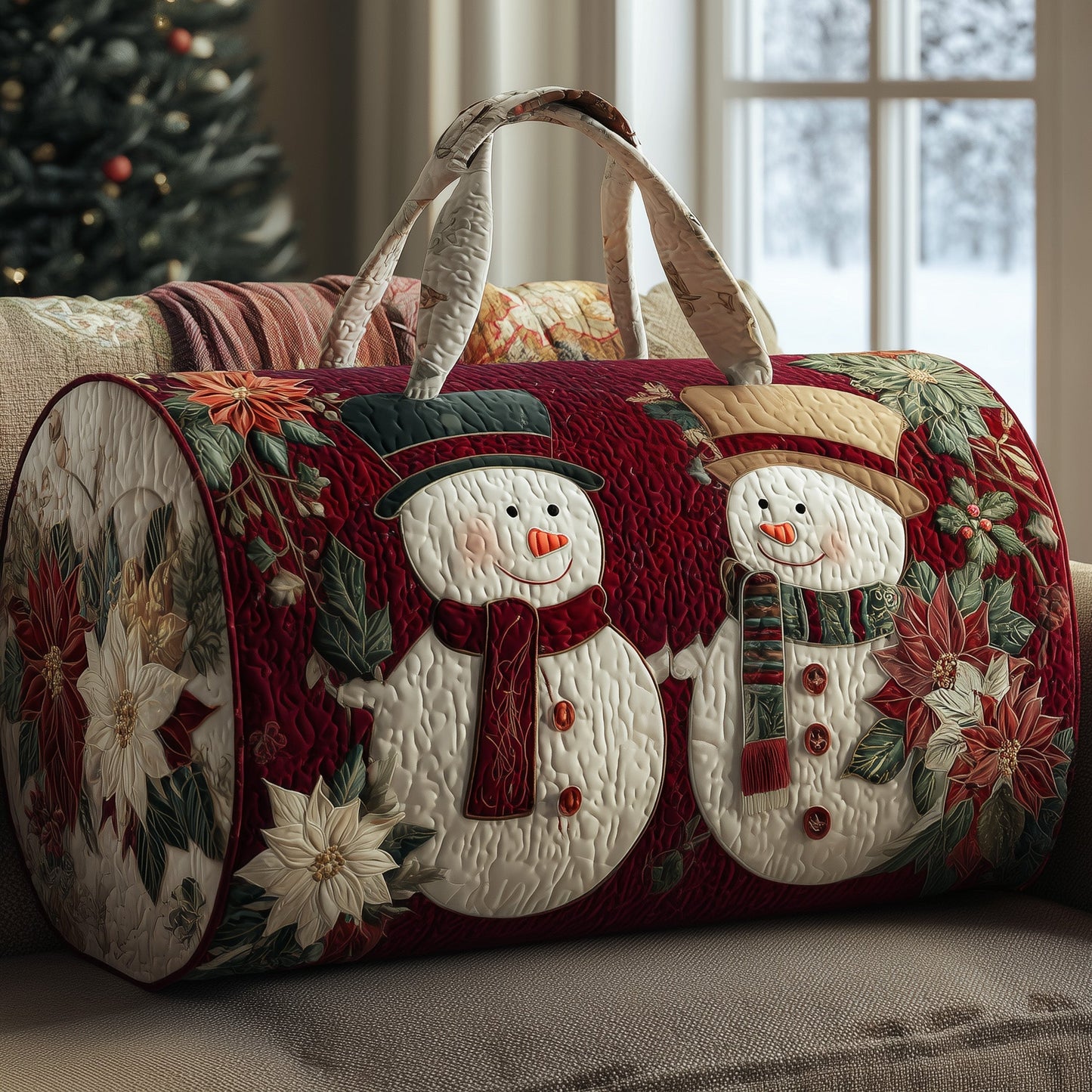 Frosty Snowman Quilted Duffle Bag GFTONT2861