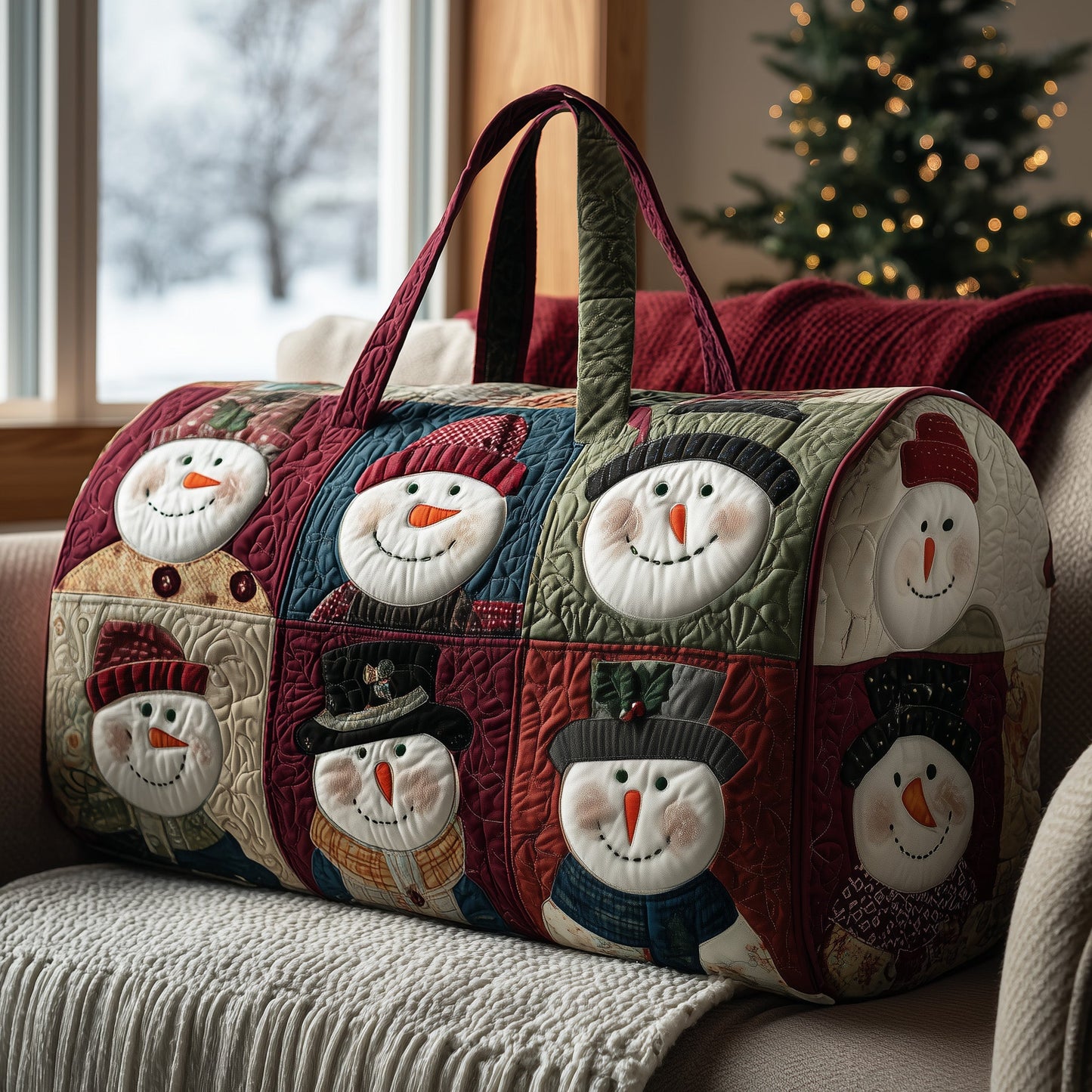 Frosty Snowman Quilted Duffle Bag GFTONT2862