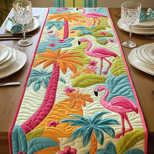 Summer Flamingo Quilted Table Runner GFTONT287