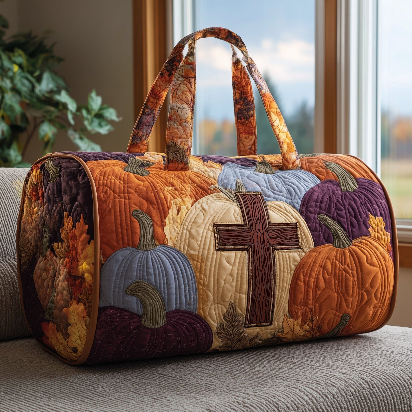 Fall For Jesus Quilted Duffle Bag GFTONT2923