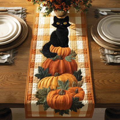 Pumpkin Cat Quilted Table Runner GFTONT2966