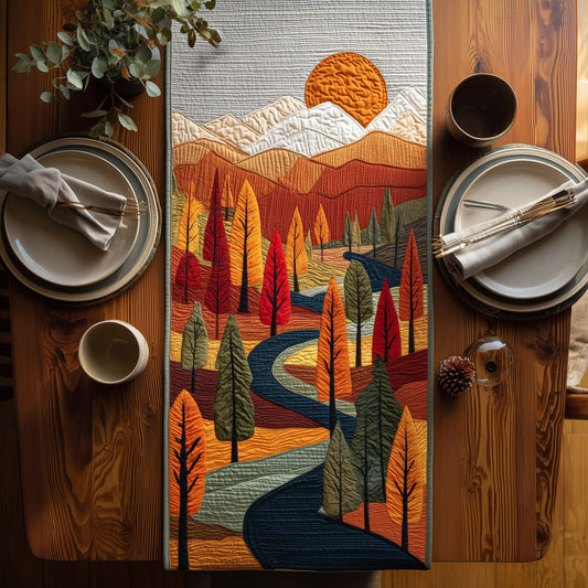 Autumn Forest Quilted Table Runner GFTONT2967