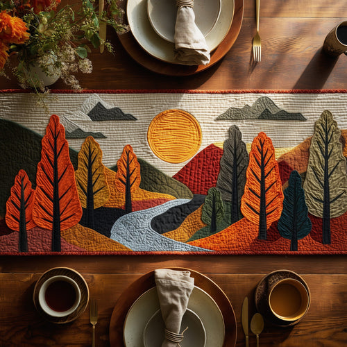 Autumn Forest Quilted Table Runner GFTONT2968