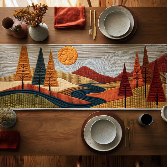 Autumn Forest Quilted Table Runner GFTONT2969