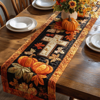 Autumn Cross Quilted Table Runner GFTONT2971