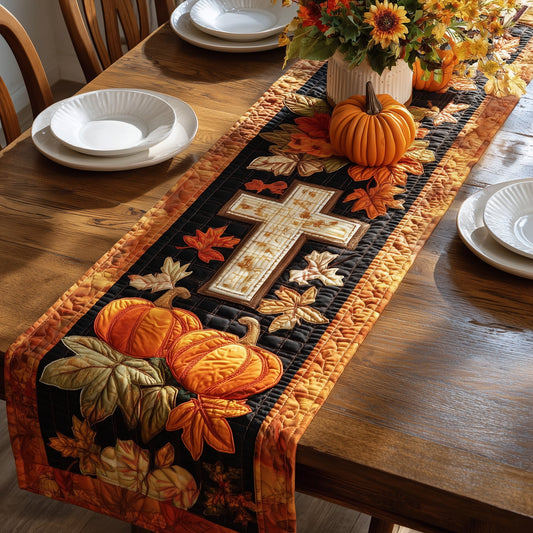 Autumn Cross Quilted Table Runner GFTONT2971