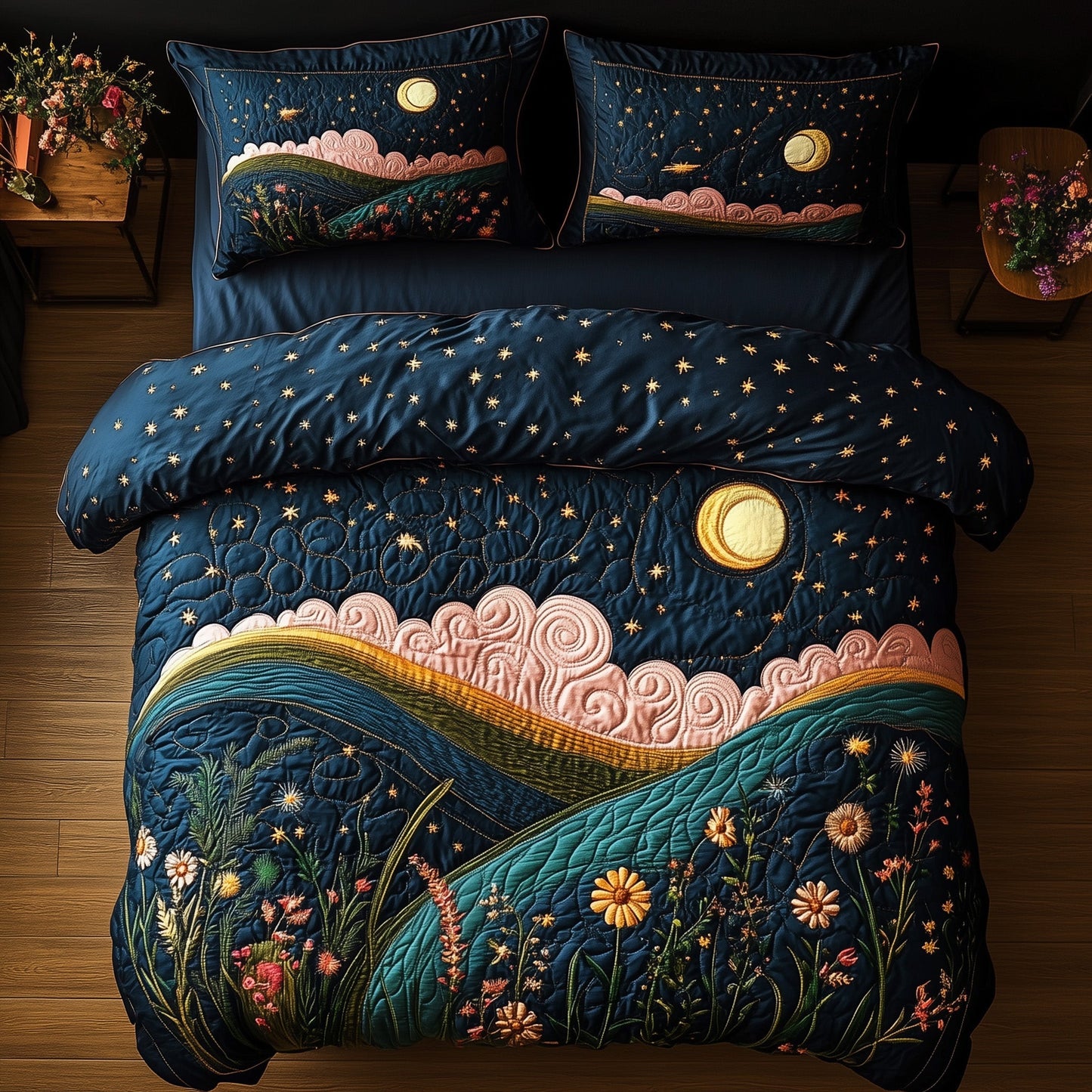 Moonlit Mountain Duvet Cover Set GFTONT3016