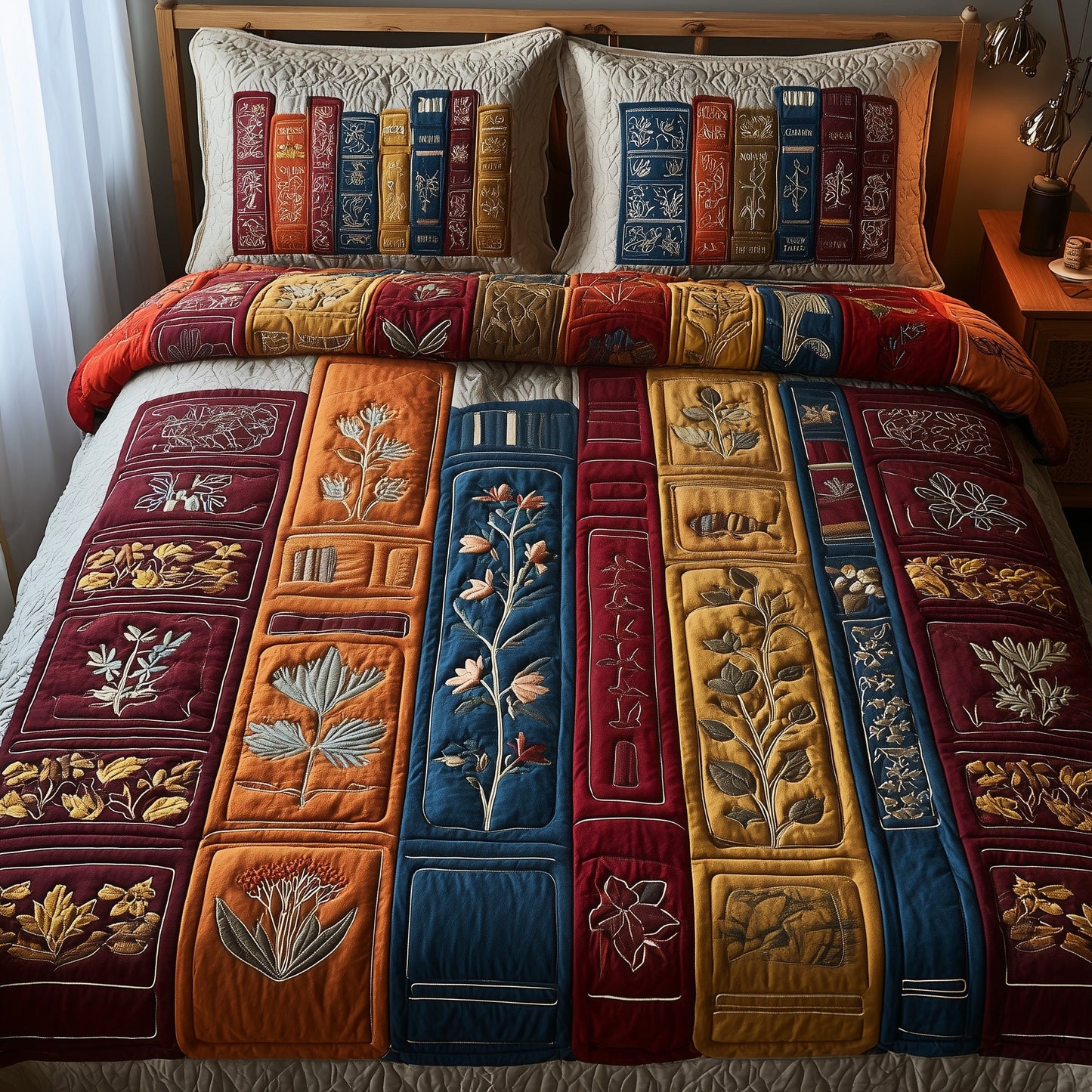 Rustic Books Duvet Cover Set GFTONT3017