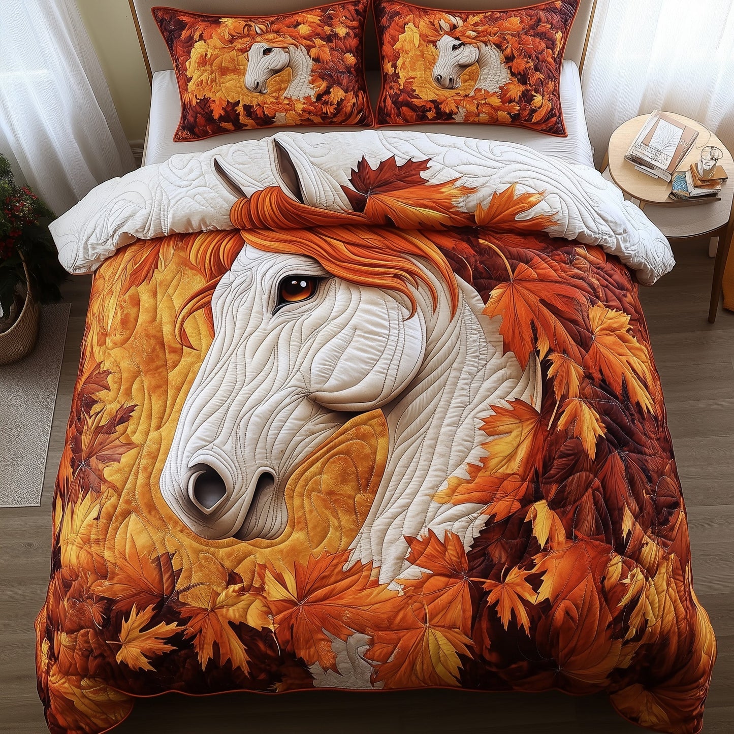 Autumn Horse Duvet Cover Set GFTONT3042