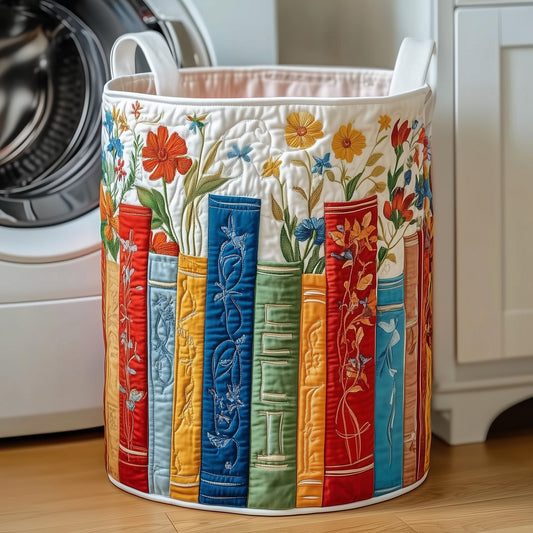 Books Quilted Laundry Basket GFTONT3076