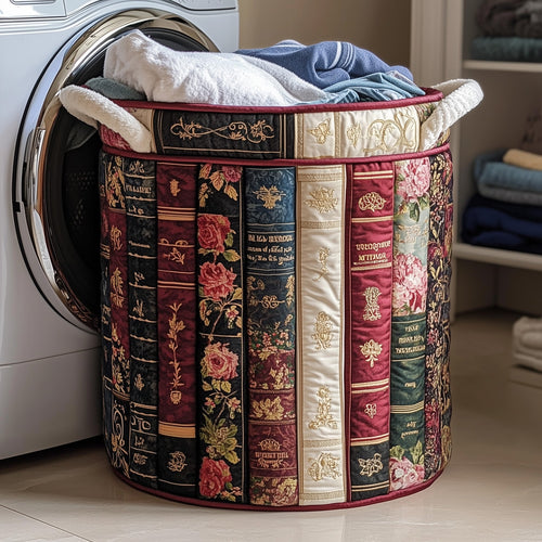Books Quilted Laundry Basket GFTONT3079