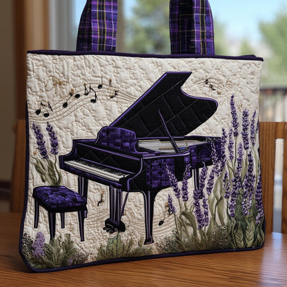 Lavender Piano Quilted Tote Bag GFTONT3099