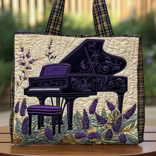 Lavender Piano Quilted Tote Bag GFTONT3100